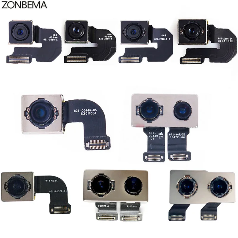 Оригинальная Тестовая Камера Заднего Вида Со Вспышкой И Сенсорным Гибким Кабелем Для iPhone X XR XS SE 6 6S 7 8 Plus 11 12 Pro MAX 2020 Изображение 1