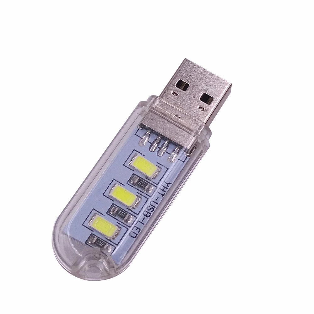 Светодиодный USB-ночник, портативная мини-компьютерная лампа для настольного ПК, ноутбук для чтения, USB-гаджеты, U-диск для ноутбука Изображение 3
