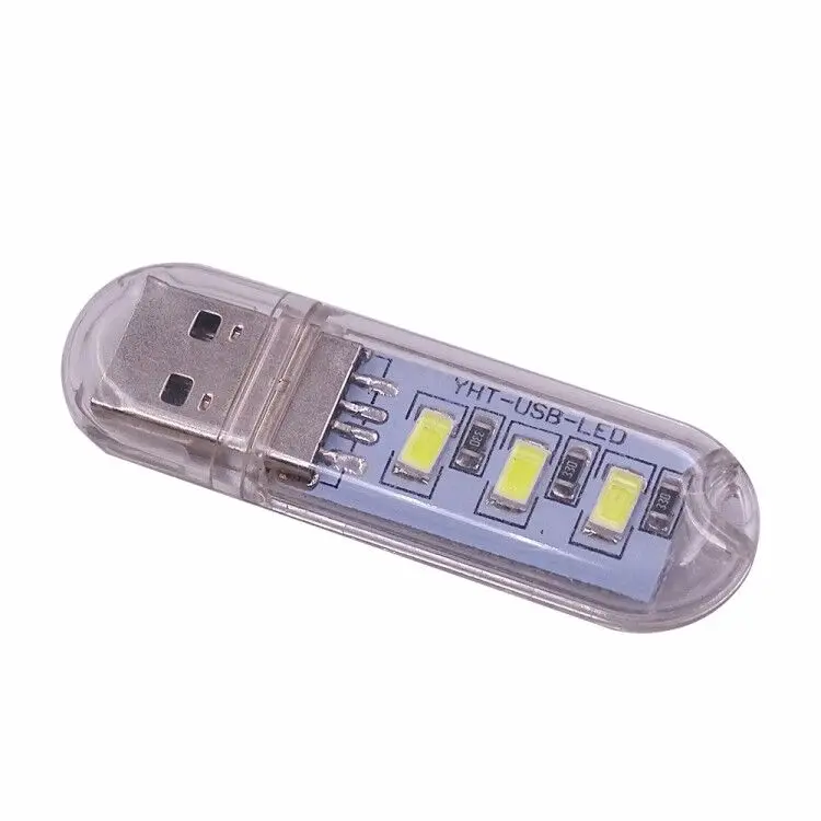 Светодиодный USB-ночник, портативная мини-компьютерная лампа для настольного ПК, ноутбук для чтения, USB-гаджеты, U-диск для ноутбука Изображение 4