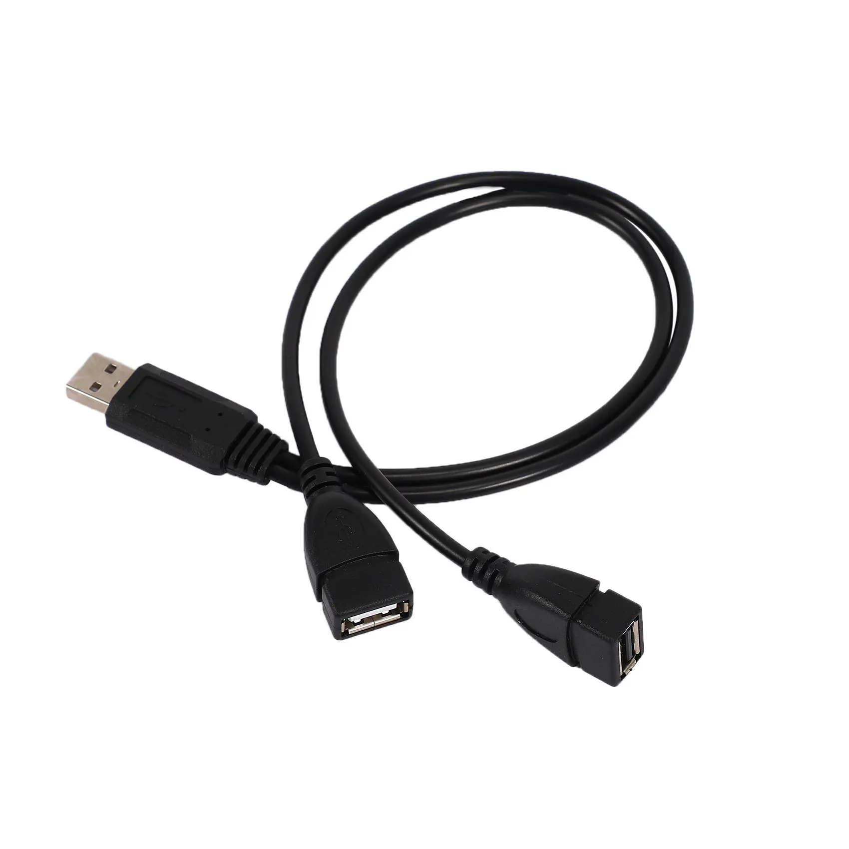 Кабель-адаптер USB 2.0A Male 2 Dual USB Female Y Splitter Verteiler Изображение 0