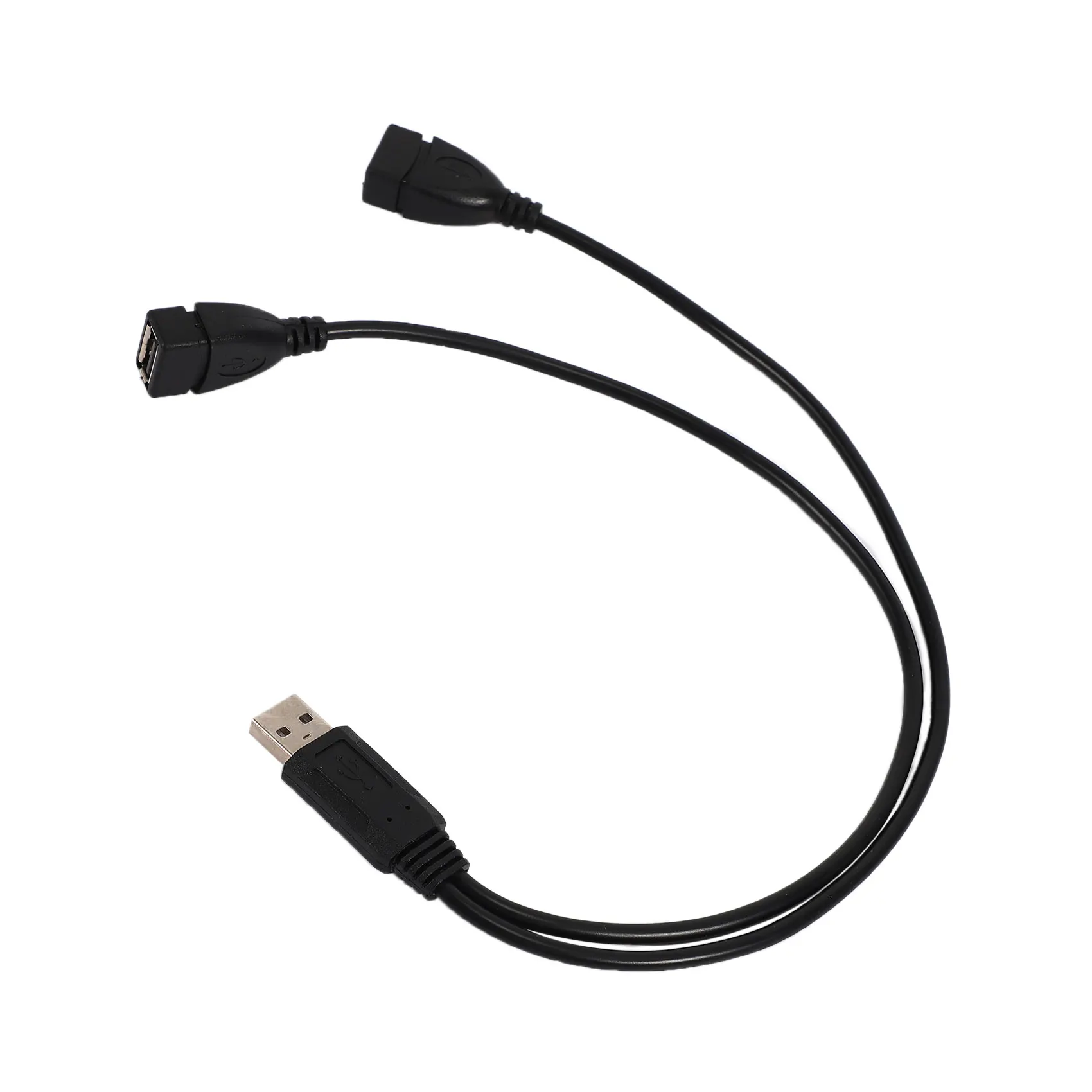 Кабель-адаптер USB 2.0A Male 2 Dual USB Female Y Splitter Verteiler Изображение 2