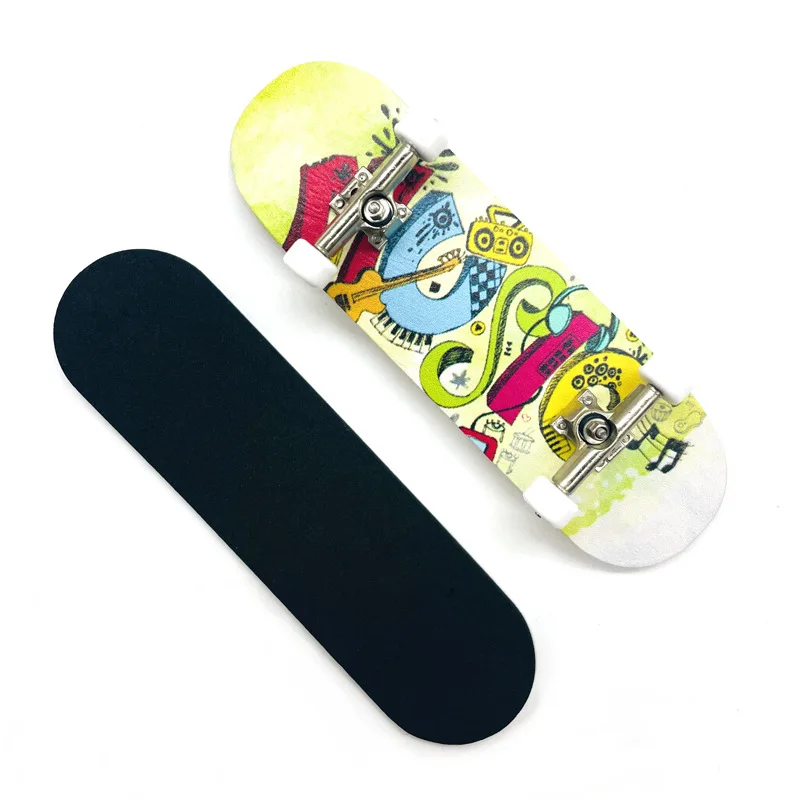 Мини-пальчиковый скейтборд, Деревянная накладка на гриф, профессиональный кленовый кронштейн, пальчиковый скейтборд, Креативная новинка, детские подарочные игрушки Изображение 1