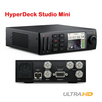 BMD Blackmagic HyperDeck Studio Mini Ultra HD Broadcast Deck Мультимедийный Видеомагнитофон с двумя SD-картами 4K