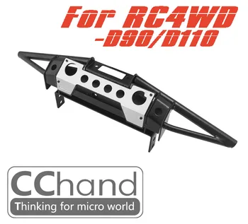 CC ручная металлическая трубка заднего бампера для гусеничного автомобиля RC4WD 1/10 D90/D110 (можно собрать лебедку) RC Car Toy