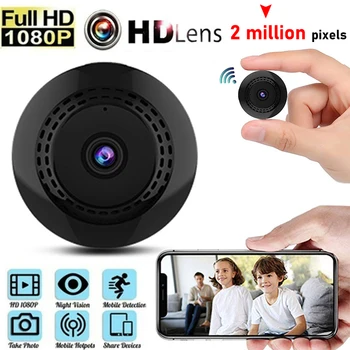HD Mini Wifi Camera 1080P Видеокамера Micro Ночного Видения Спортивная Камера Обнаружения Движения Безопасности DV Сенсор Пиксельный Видеомагнитофон