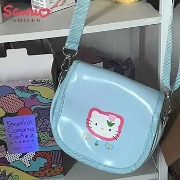 Hellokittys Сумка на одно плечо Sanrio Kawaii Sweet Y2K Портативная дорожная мультяшная милая сумка Креативный подарок на День Рождения