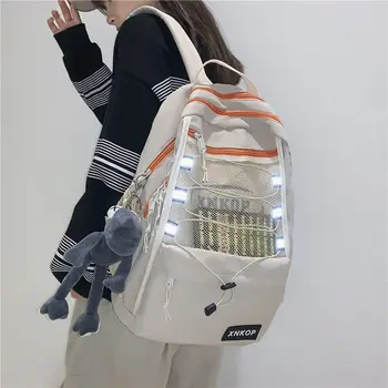 Qyahlybz детский школьный рюкзак большой емкости для женщин, старшеклассниц, студентов колледжа, ins wind backpack, школьные рюкзаки для девочек