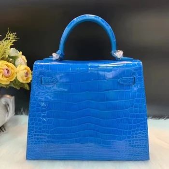 Высококачественная глянцевая женская сумка-тоут из блестящей крокодиловой кожи, размер, цвет, стиль, новое производственное предложение для покупателя