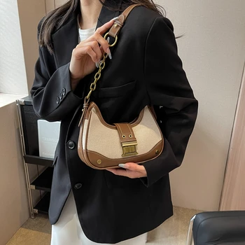 Высококачественная женская сумка через плечо, Модная сумка через плечо, Женская сумка в стиле пэчворк, Дизайнерская винтажная брендовая женская сумка