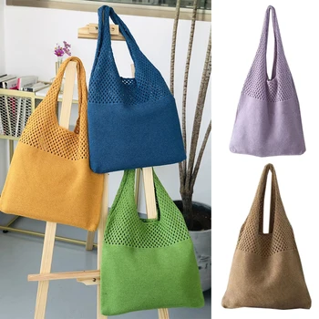 Женская вельветовая сумка-шоппер для девочки, холщовая тканевая сумка через плечо, экологическая сумка для хранения, Многоразовые складные сумки из эко-продуктов
