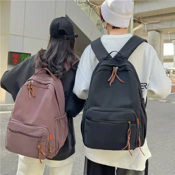 Женский Мужской рюкзак, большой студенческий рюкзак, модные холщовые рюкзаки для ноутбука Унисекс, школьные рюкзаки для подростков, 2023, Mochila для путешествий