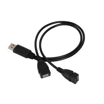 Кабель-адаптер USB 2.0A Male 2 Dual USB Female Y Splitter Verteiler