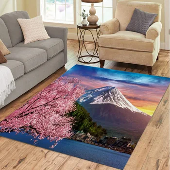 Ковер Mount Fuji, ковры для гостиной, Японский коврик для гостиной, коврик для входной двери, украшение кухни, ванной, спальни, прихожей.