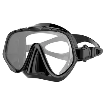 Маска для подводного плавания с маской для подводного плавания из закаленного стекла, маска для подводного плавания с защитой от запотевания, очки с крышкой для носа, снаряжение для подводного плавания