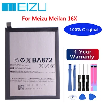 Новый 3060 мАч BA872 Meizu 100% Оригинальный Аккумулятор Для Meizu Meilan 16X M1872 M872H M872Q Мобильного Телефона Высокого Качества + Инструменты