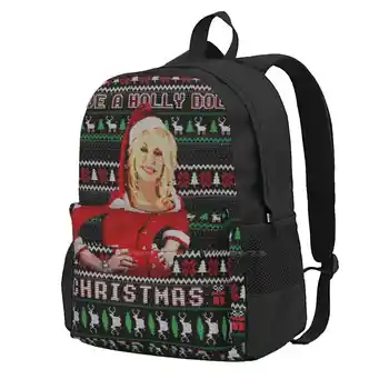 Приобретите Рюкзак Holly Dolly Christmas, модные сумки Dolly Christmas, Рождественский Партон, Уродливый свитер