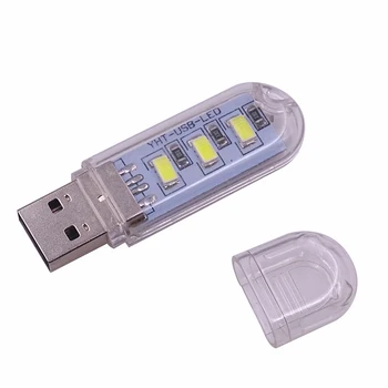 Светодиодный USB-ночник, портативная мини-компьютерная лампа для настольного ПК, ноутбук для чтения, USB-гаджеты, U-диск для ноутбука