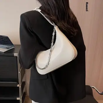 Сумка на цепочке подмышками, высококачественная женская повседневная сумка через плечо, роскошная дизайнерская модная универсальная сумка через плечо, новинка 2023 года.