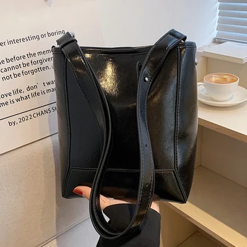 Текстурные Женские сумки через плечо, летний тренд 2023, простая сумка-мессенджер из искусственной кожи, сумка через плечо в корейском стиле.